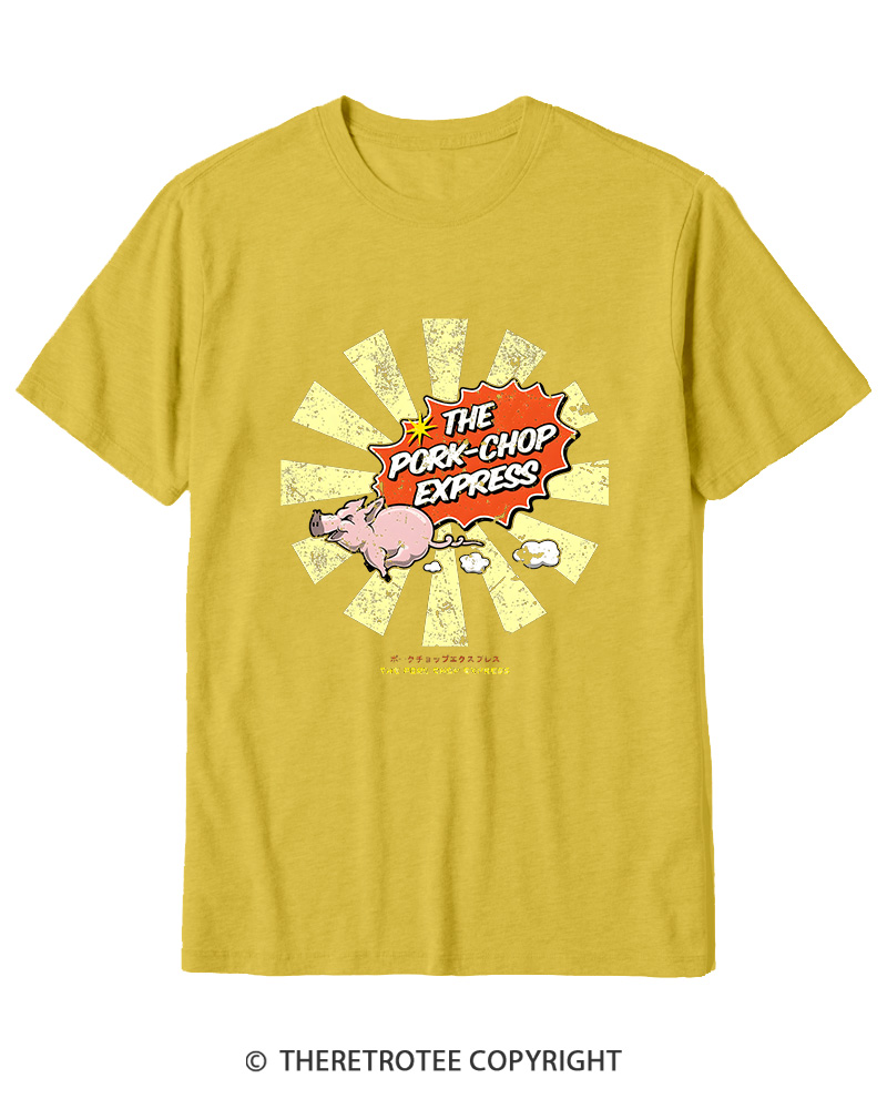 TheRetroTee The Pork Chop Express Cotton T-Shirt
