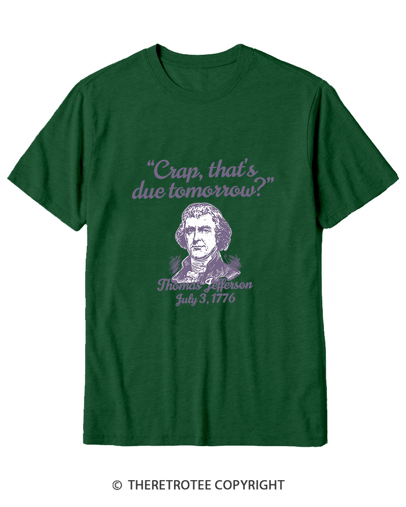 TheRetroTee Thomas Jefferson 1776 Cotton T-Shirt