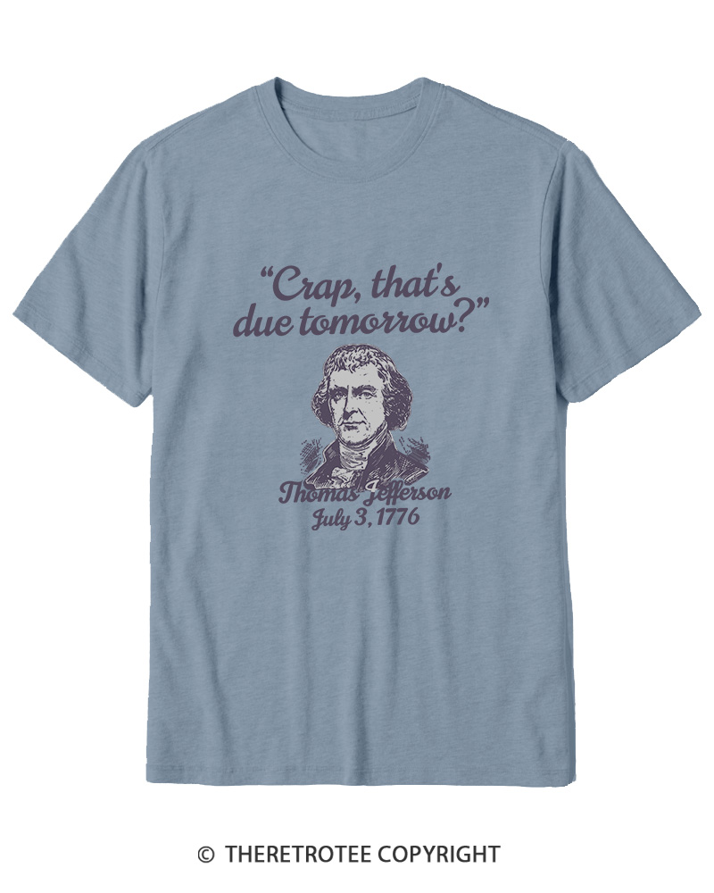TheRetroTee Thomas Jefferson 1776 Cotton T-Shirt
