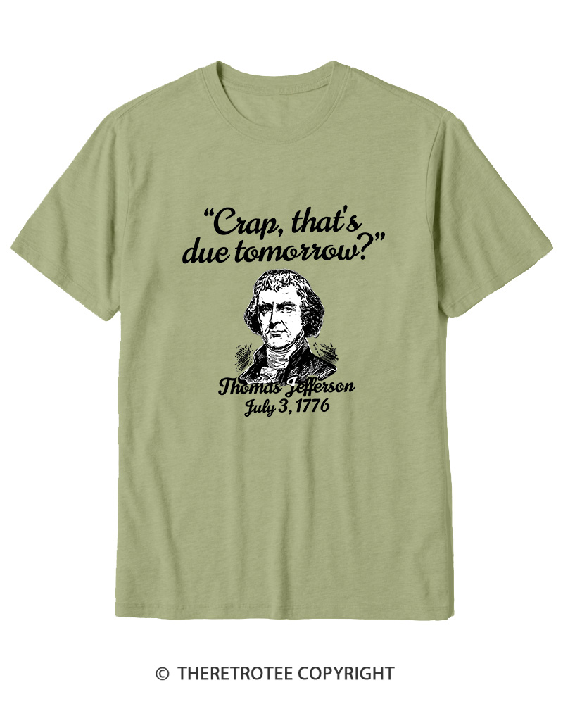 TheRetroTee Thomas Jefferson 1776 Cotton T-Shirt