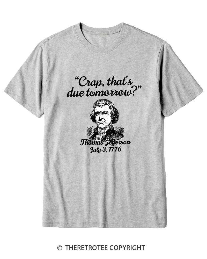 TheRetroTee Thomas Jefferson 1776 Cotton T-Shirt