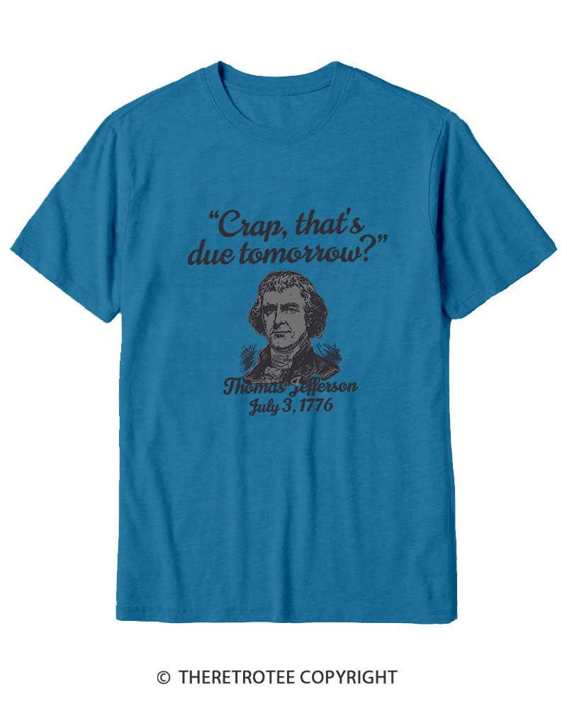 TheRetroTee Thomas Jefferson 1776 Cotton T-Shirt