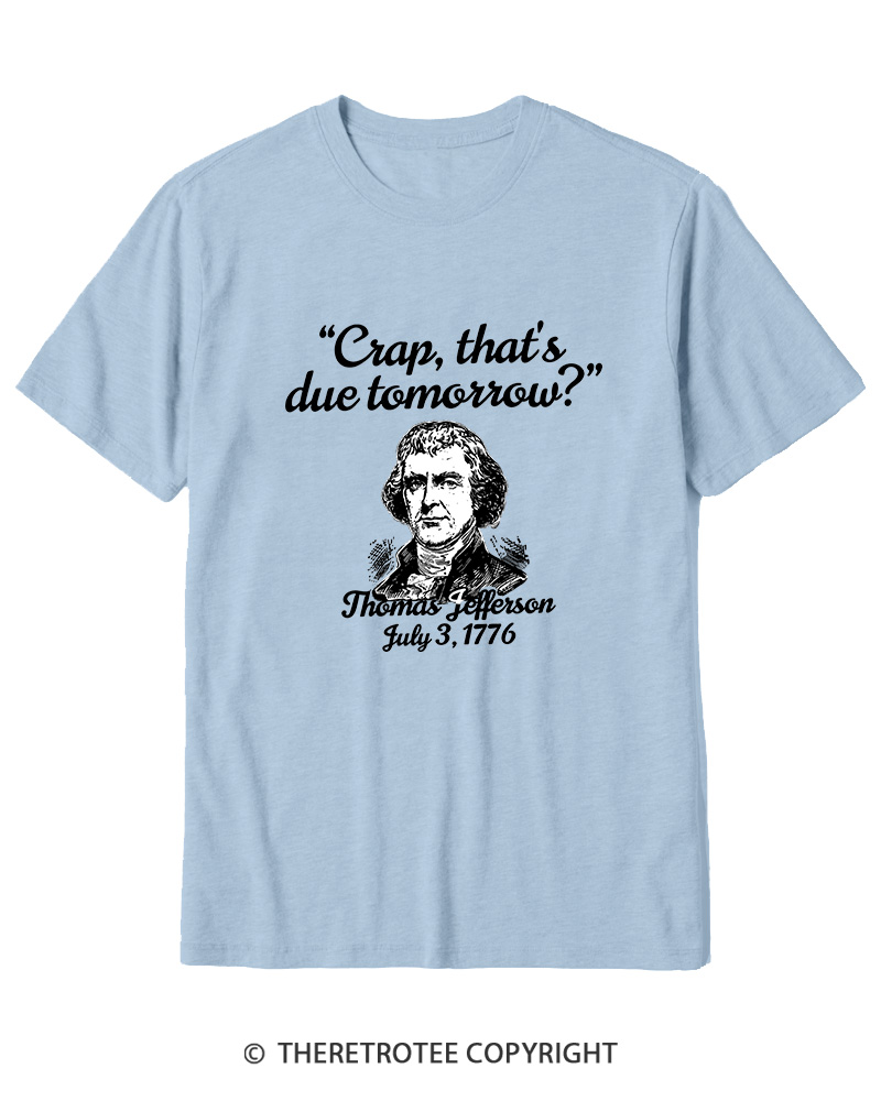 TheRetroTee Thomas Jefferson 1776 Cotton T-Shirt