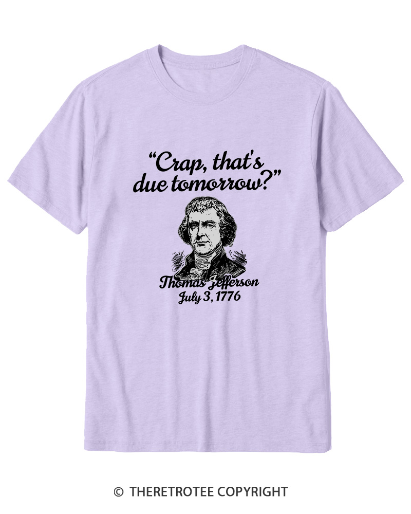 TheRetroTee Thomas Jefferson 1776 Cotton T-Shirt