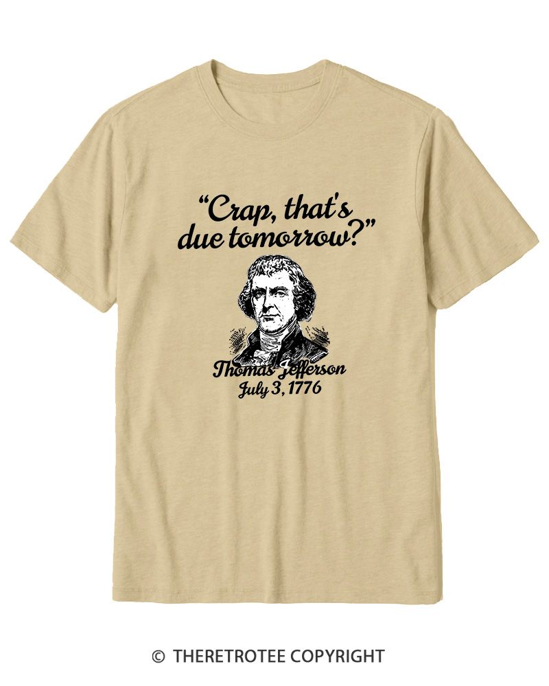 TheRetroTee Thomas Jefferson 1776 Cotton T-Shirt