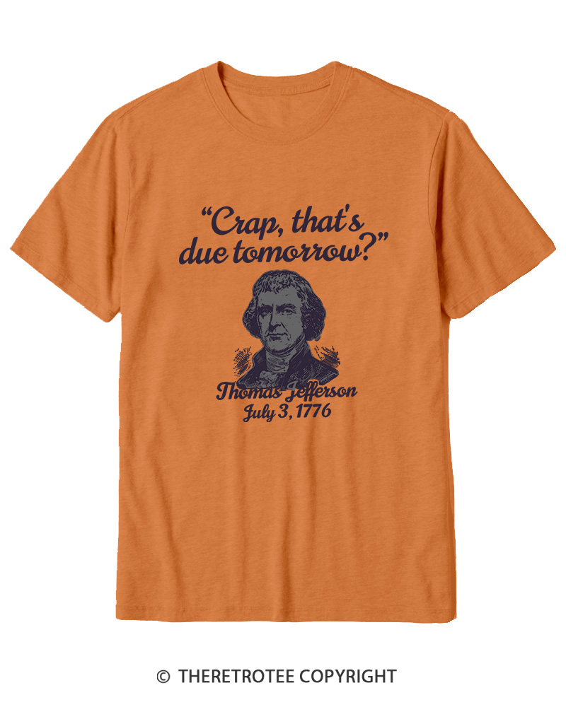 TheRetroTee Thomas Jefferson 1776 Cotton T-Shirt