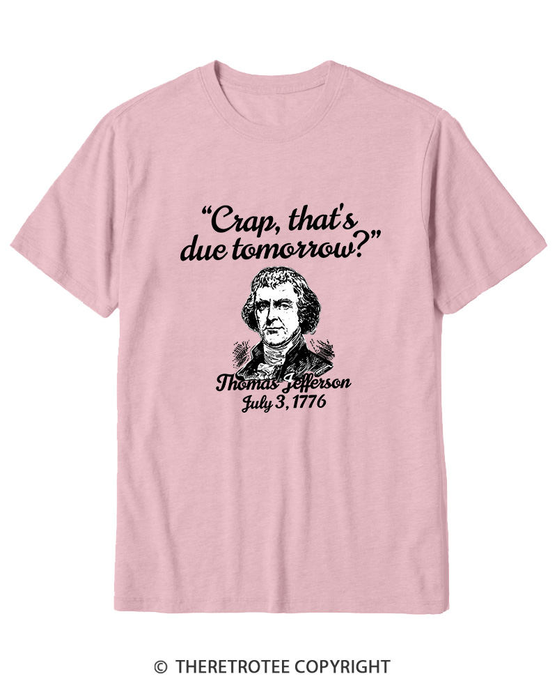 TheRetroTee Thomas Jefferson 1776 Cotton T-Shirt