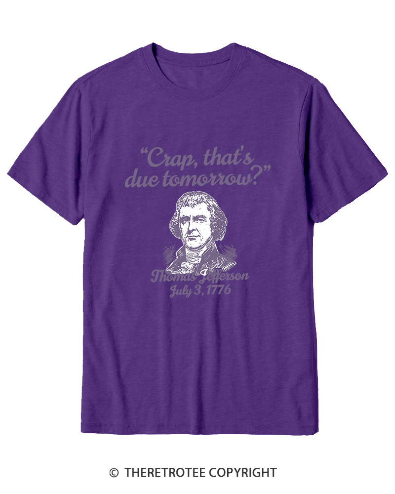 TheRetroTee Thomas Jefferson 1776 Cotton T-Shirt