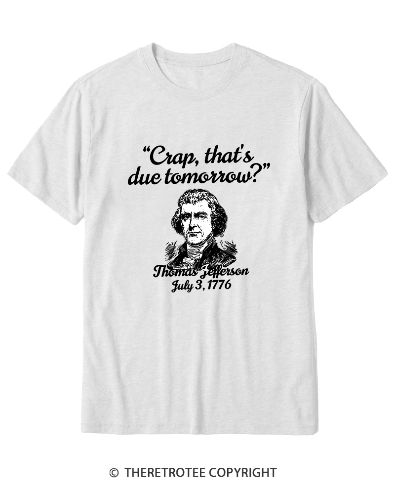 TheRetroTee Thomas Jefferson 1776 Cotton T-Shirt