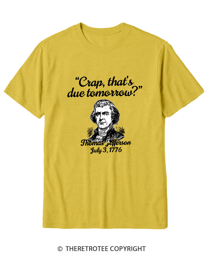 TheRetroTee Thomas Jefferson 1776 Cotton T-Shirt