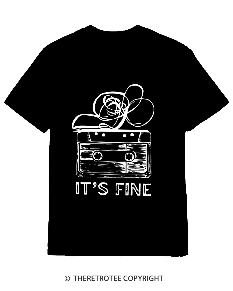 TheRetroTee It’s Fine 1980s Cotton T-Shirt