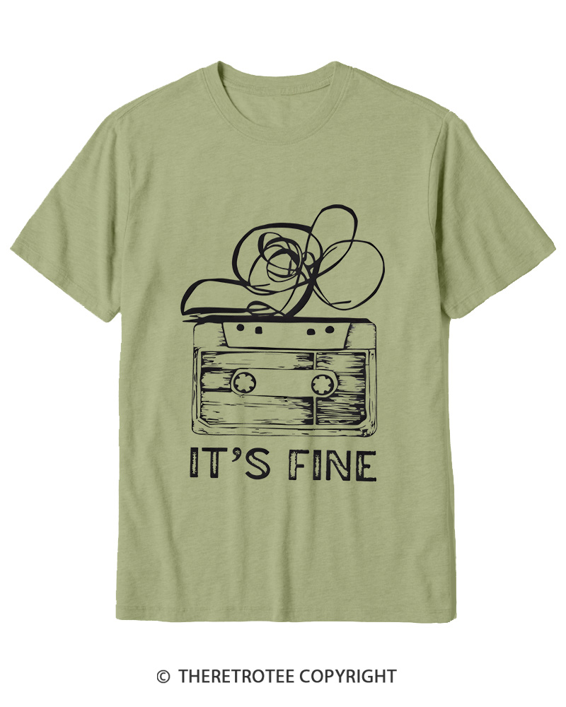 TheRetroTee It’s Fine 1980s Cotton T-Shirt