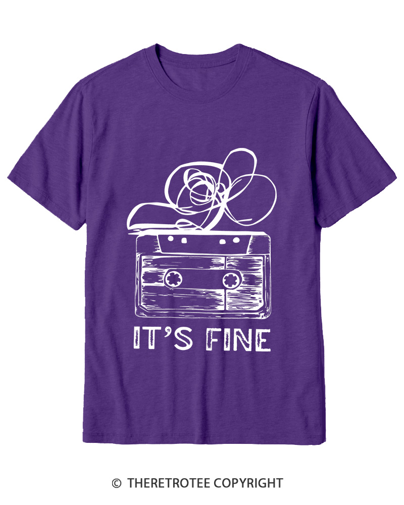TheRetroTee It’s Fine 1980s Cotton T-Shirt