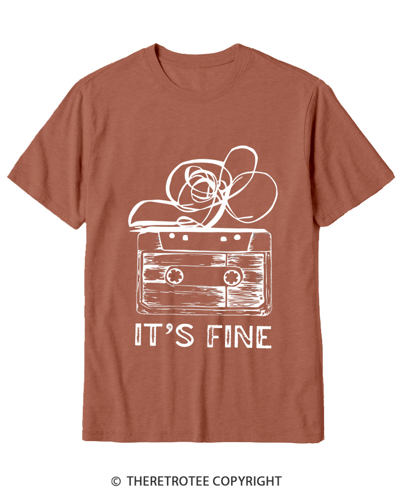 TheRetroTee It’s Fine 1980s Cotton T-Shirt