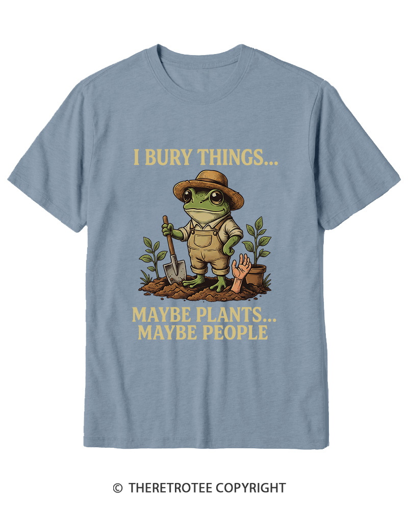 TheRetroTee I Bury Things 1950s Cotton T-Shirt