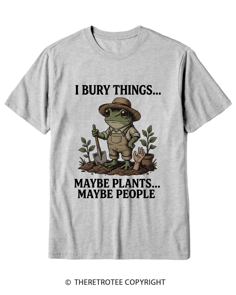 TheRetroTee I Bury Things 1950s Cotton T-Shirt