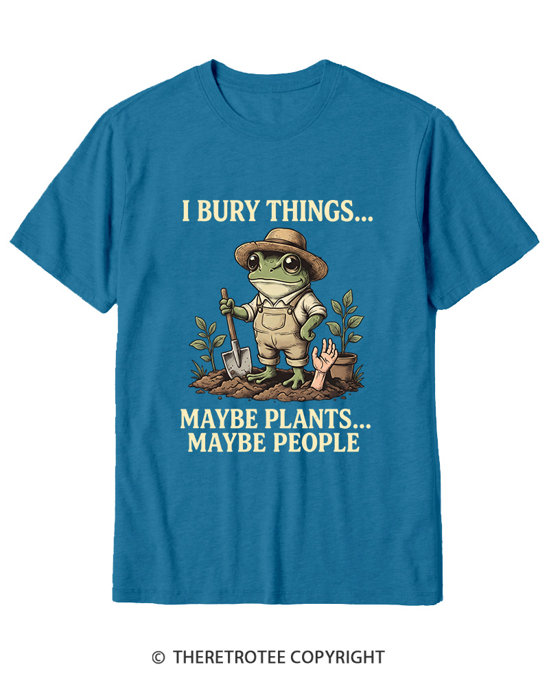 TheRetroTee I Bury Things 1950s Cotton T-Shirt