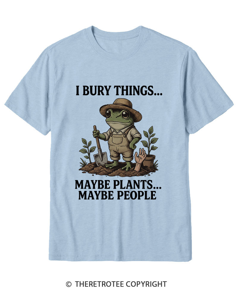 TheRetroTee I Bury Things 1950s Cotton T-Shirt