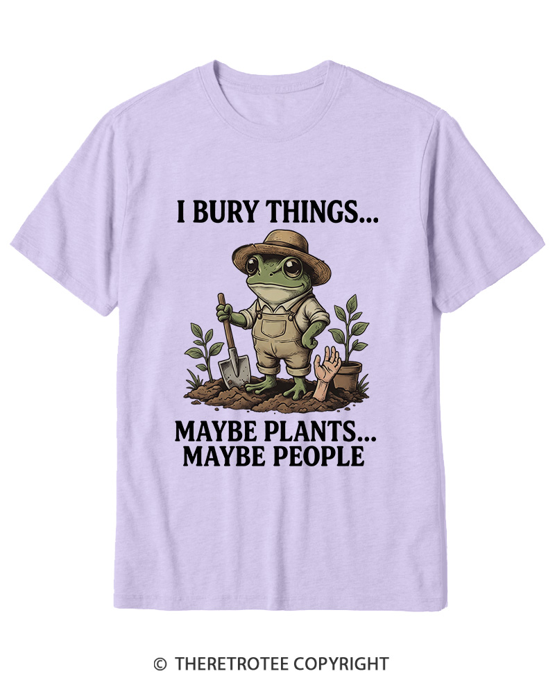 TheRetroTee I Bury Things 1950s Cotton T-Shirt