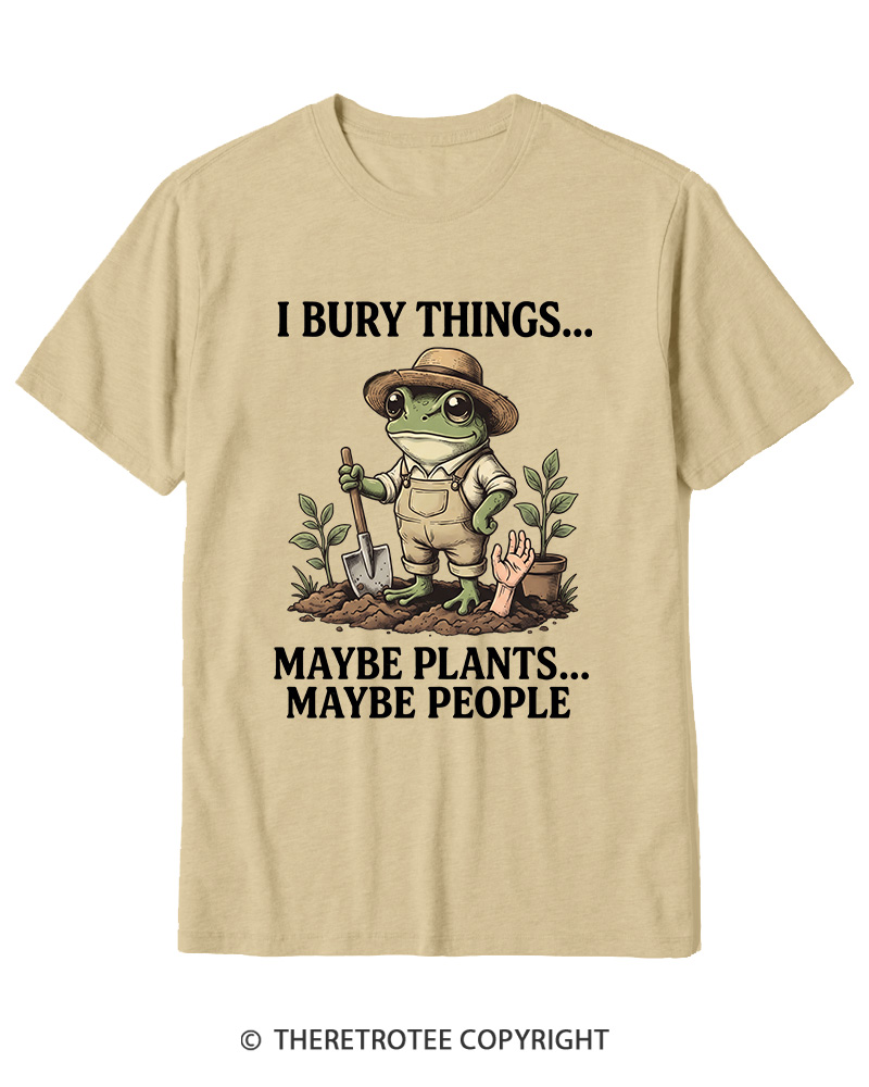 TheRetroTee I Bury Things 1950s Cotton T-Shirt