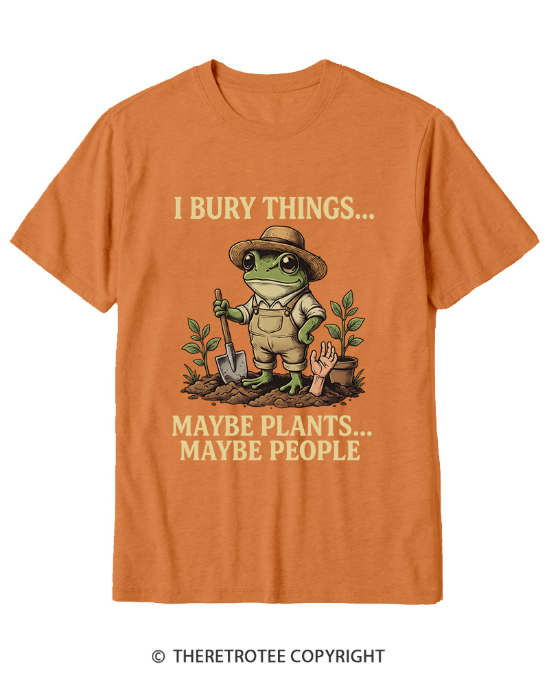 TheRetroTee I Bury Things 1950s Cotton T-Shirt