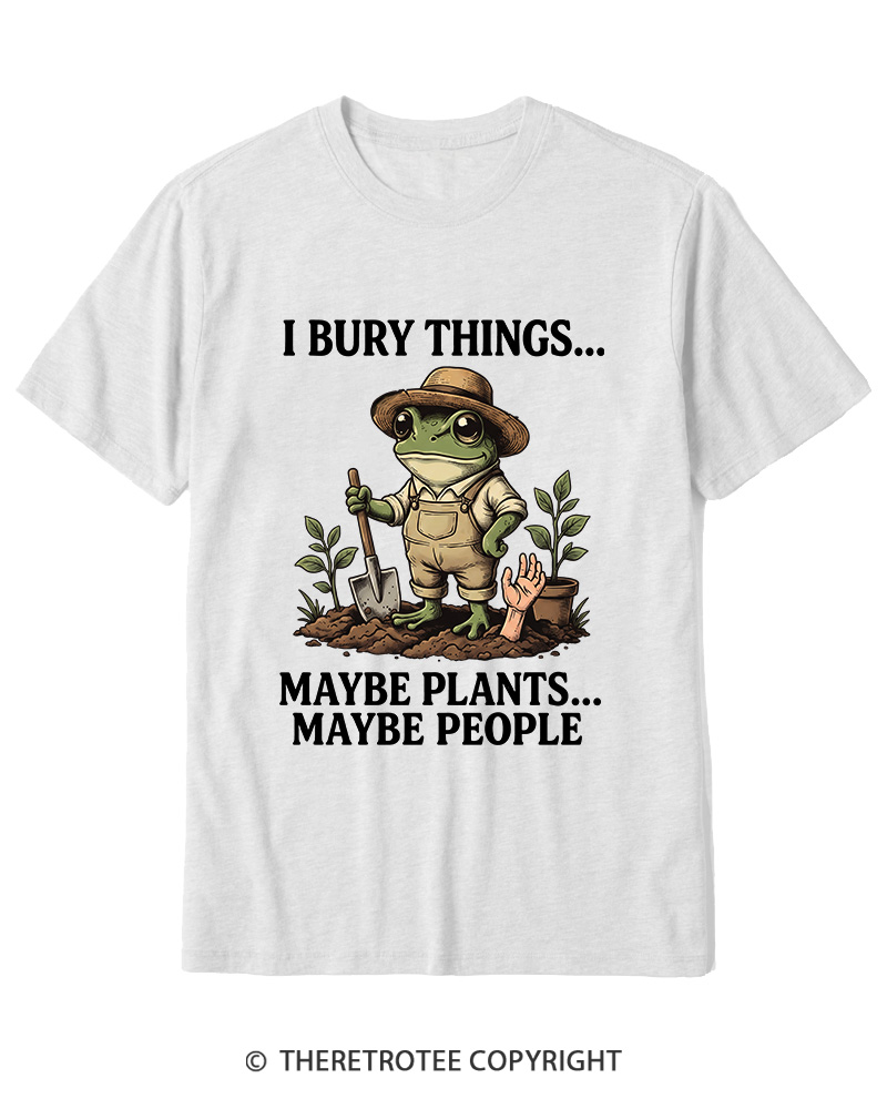 TheRetroTee I Bury Things 1950s Cotton T-Shirt