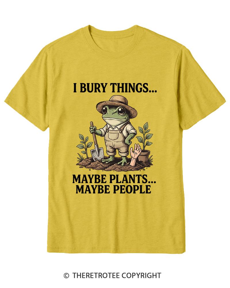 TheRetroTee I Bury Things 1950s Cotton T-Shirt