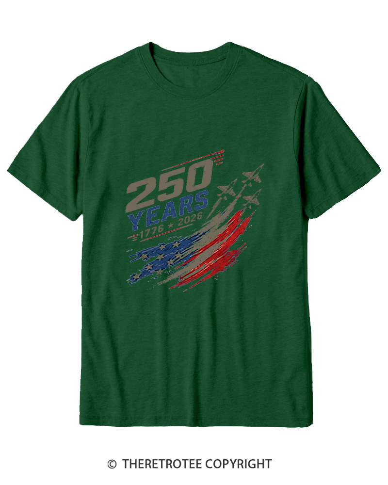 TheRetroTee 250 Years 1776 Cotton T-Shirt
