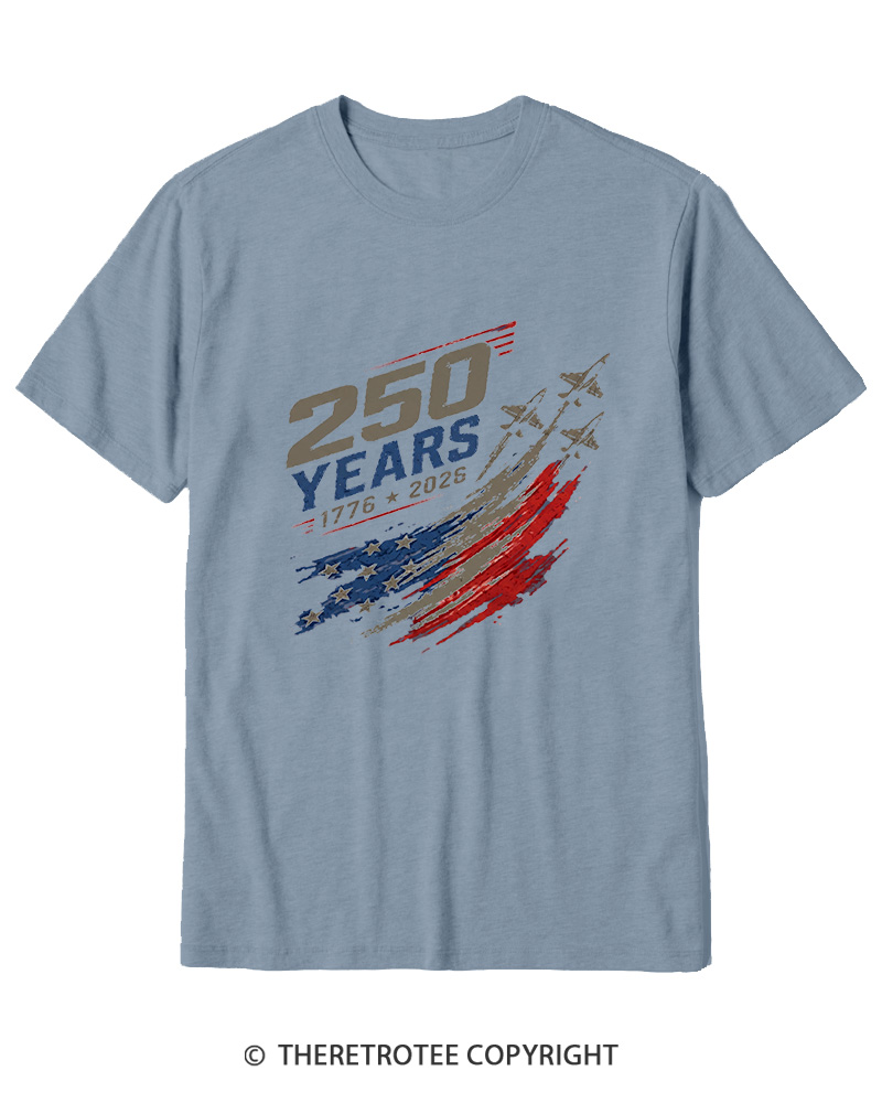 TheRetroTee 250 Years 1776 Cotton T-Shirt