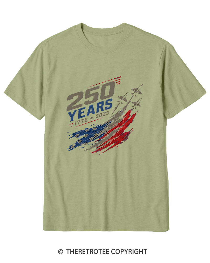 TheRetroTee 250 Years 1776 Cotton T-Shirt