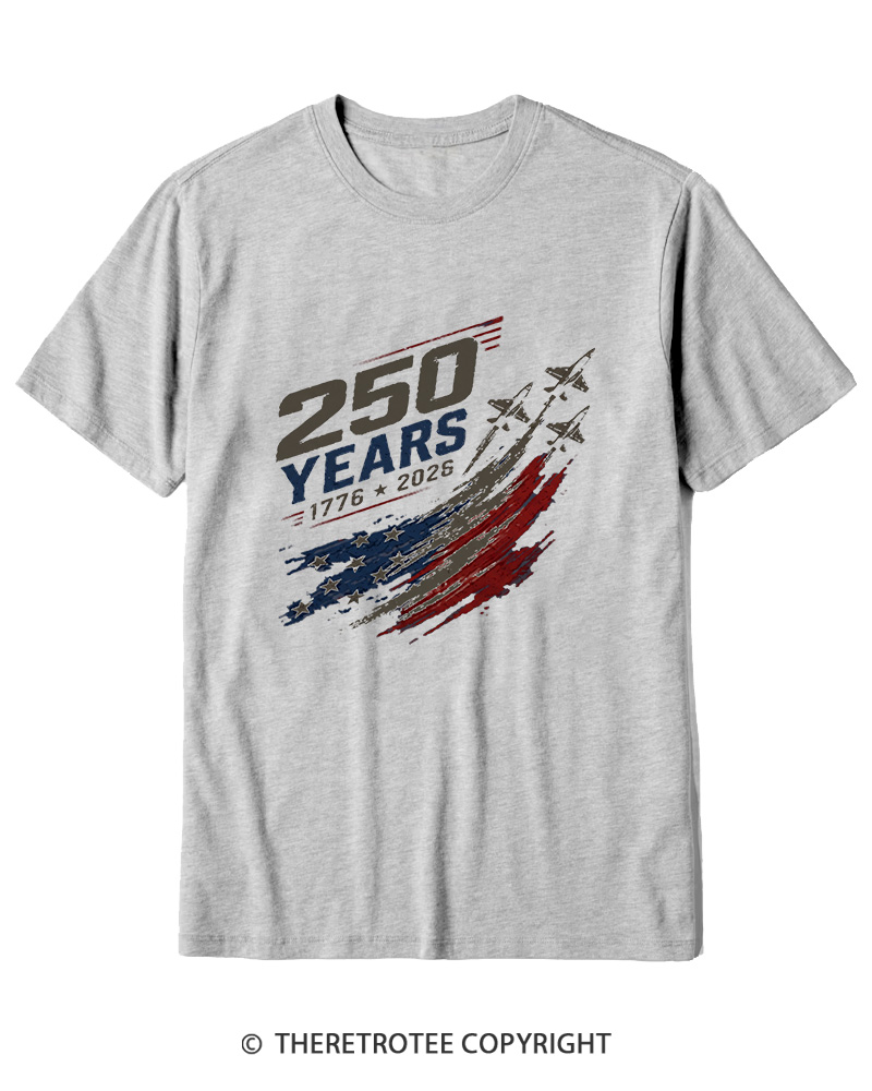 TheRetroTee 250 Years 1776 Cotton T-Shirt