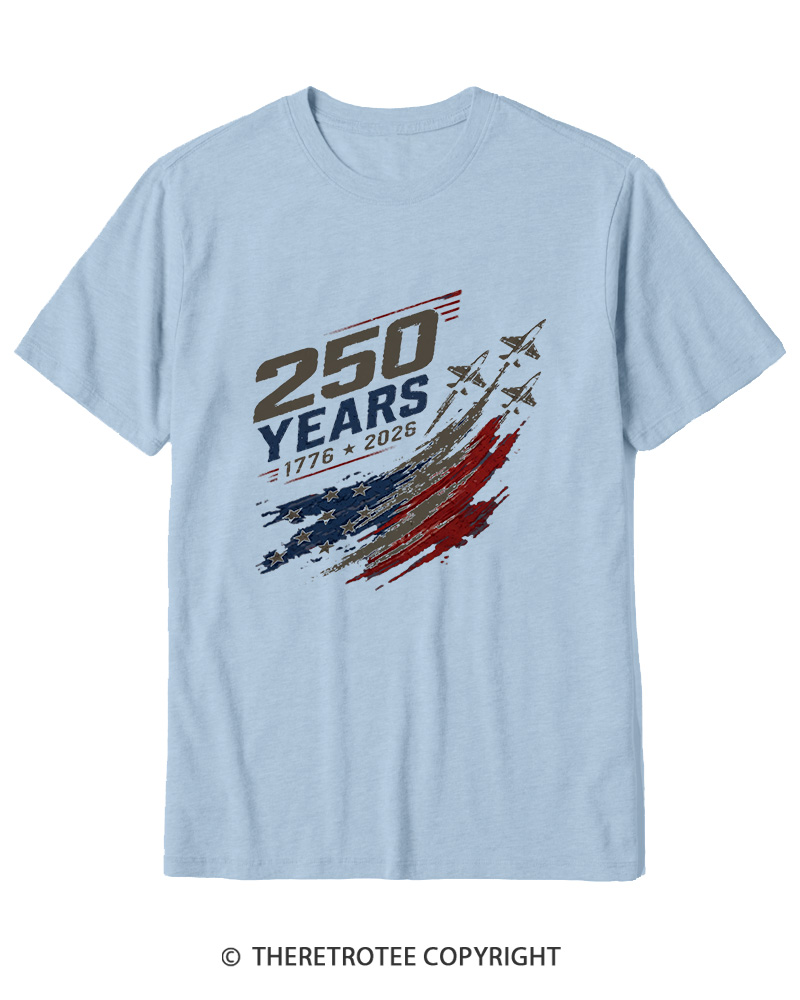 TheRetroTee 250 Years 1776 Cotton T-Shirt