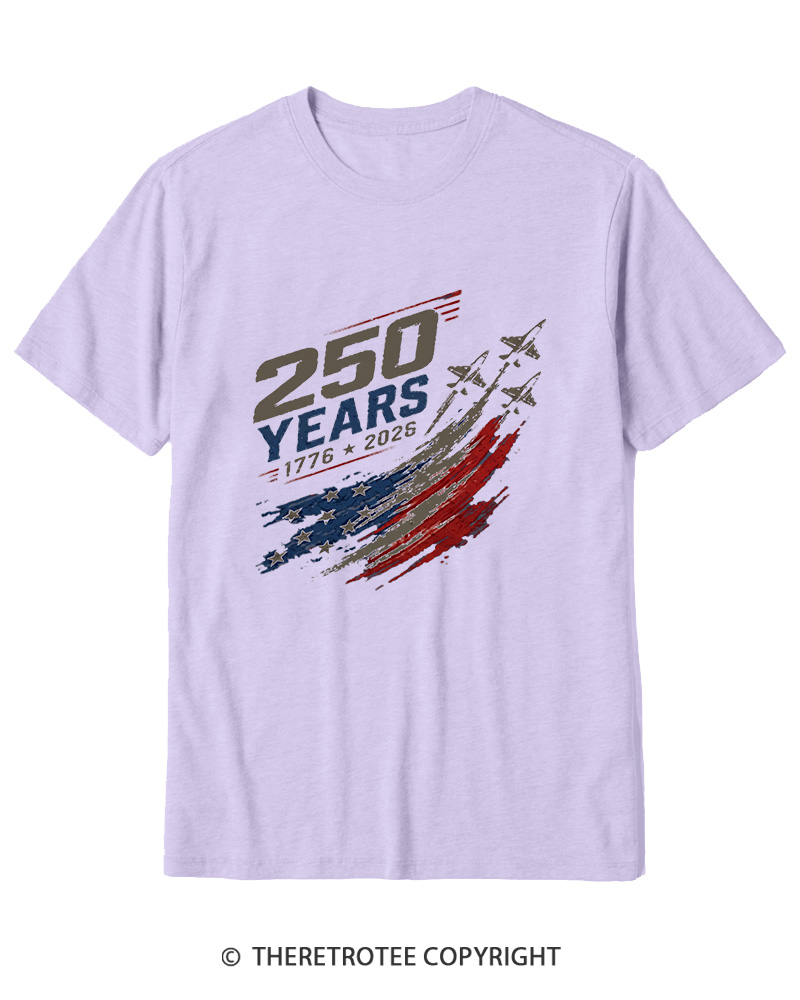 TheRetroTee 250 Years 1776 Cotton T-Shirt