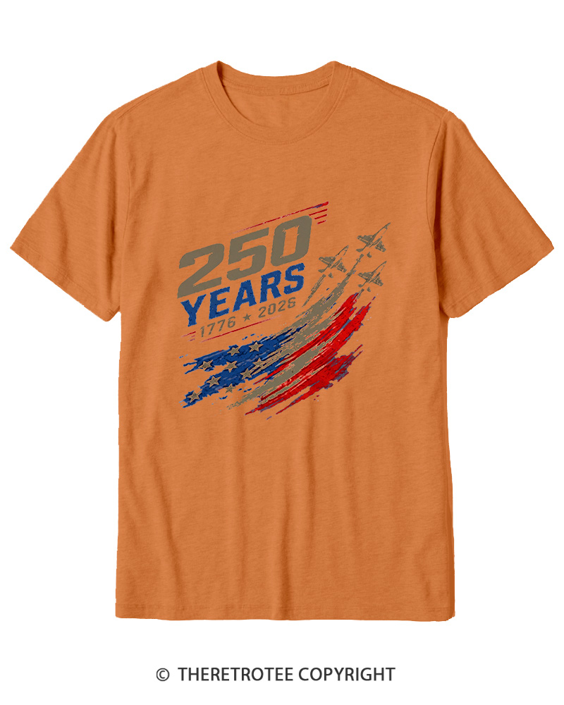 TheRetroTee 250 Years 1776 Cotton T-Shirt