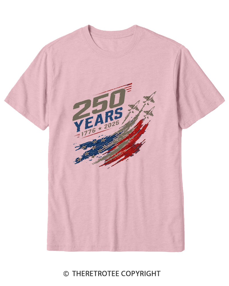TheRetroTee 250 Years 1776 Cotton T-Shirt