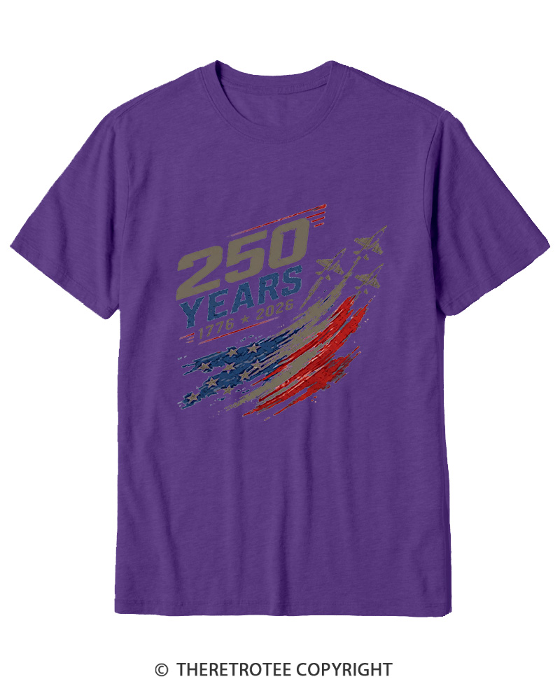 TheRetroTee 250 Years 1776 Cotton T-Shirt
