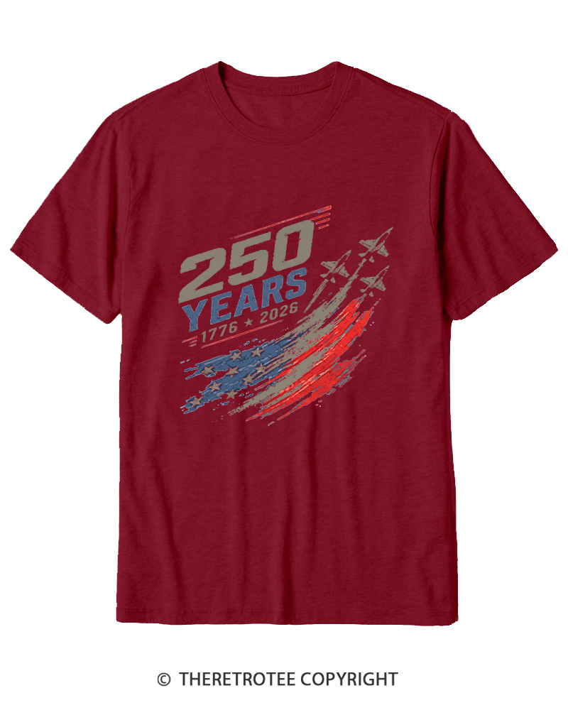 TheRetroTee 250 Years 1776 Cotton T-Shirt