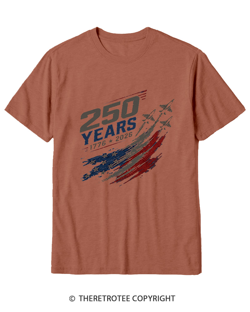 TheRetroTee 250 Years 1776 Cotton T-Shirt