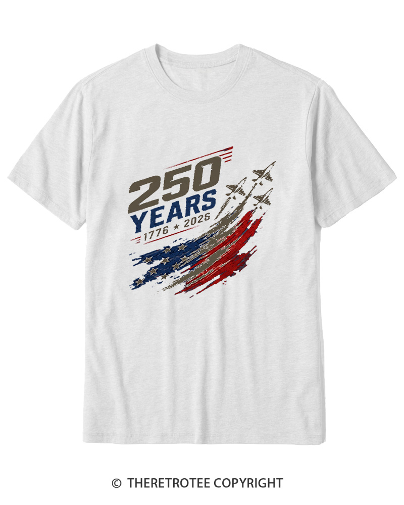 TheRetroTee 250 Years 1776 Cotton T-Shirt