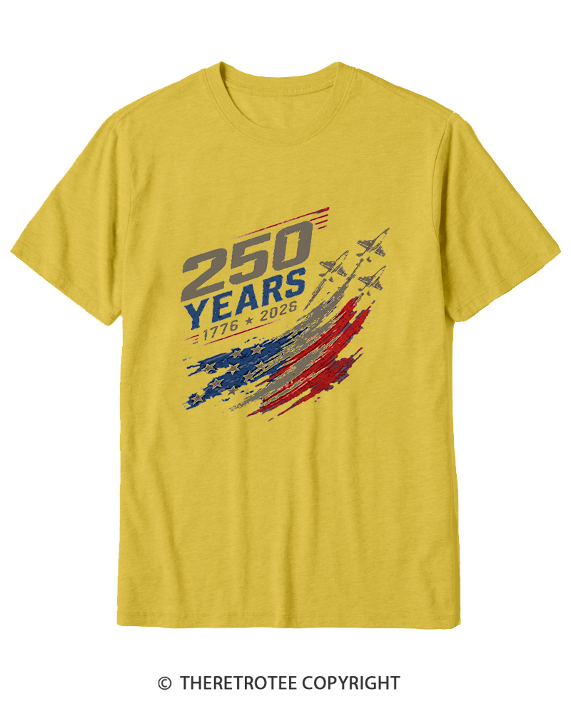 TheRetroTee 250 Years 1776 Cotton T-Shirt