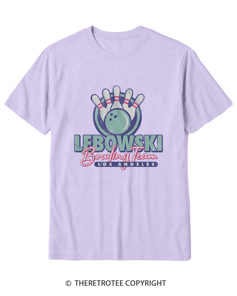 TheRetroTee Los Angeles Bowling Team 1990s Cotton T-Shirt
