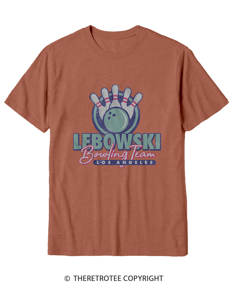 TheRetroTee Los Angeles Bowling Team 1990s Cotton T-Shirt