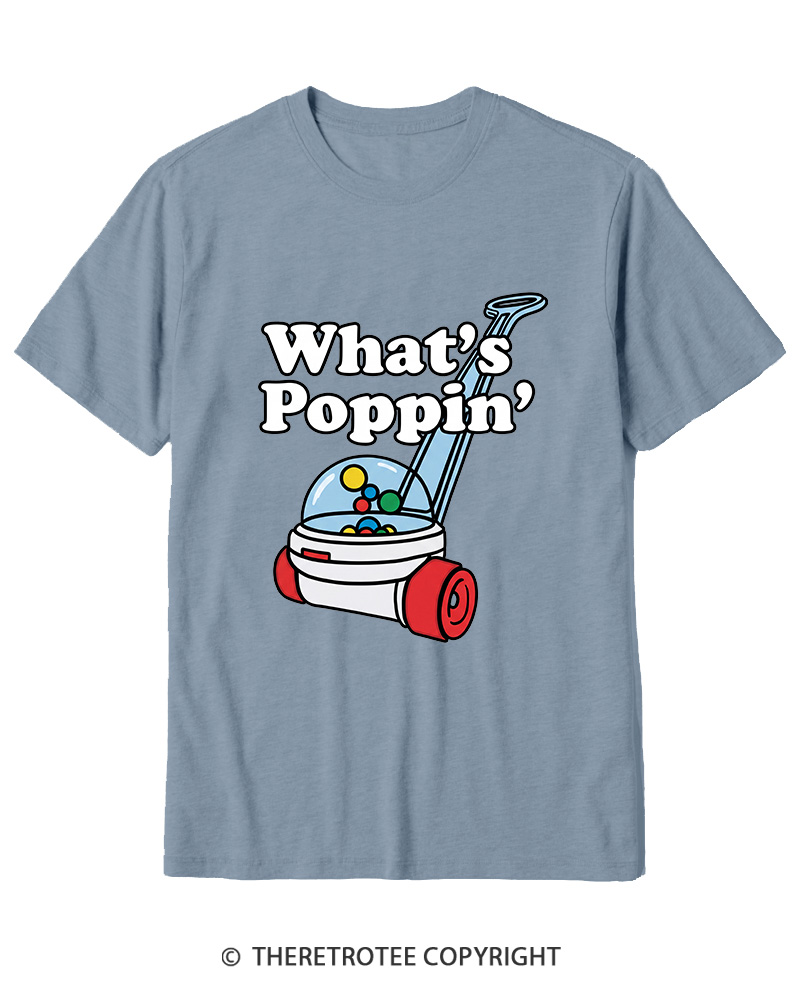 TheRetroTee What's Poppin' 1990s Cotton T-Shirt