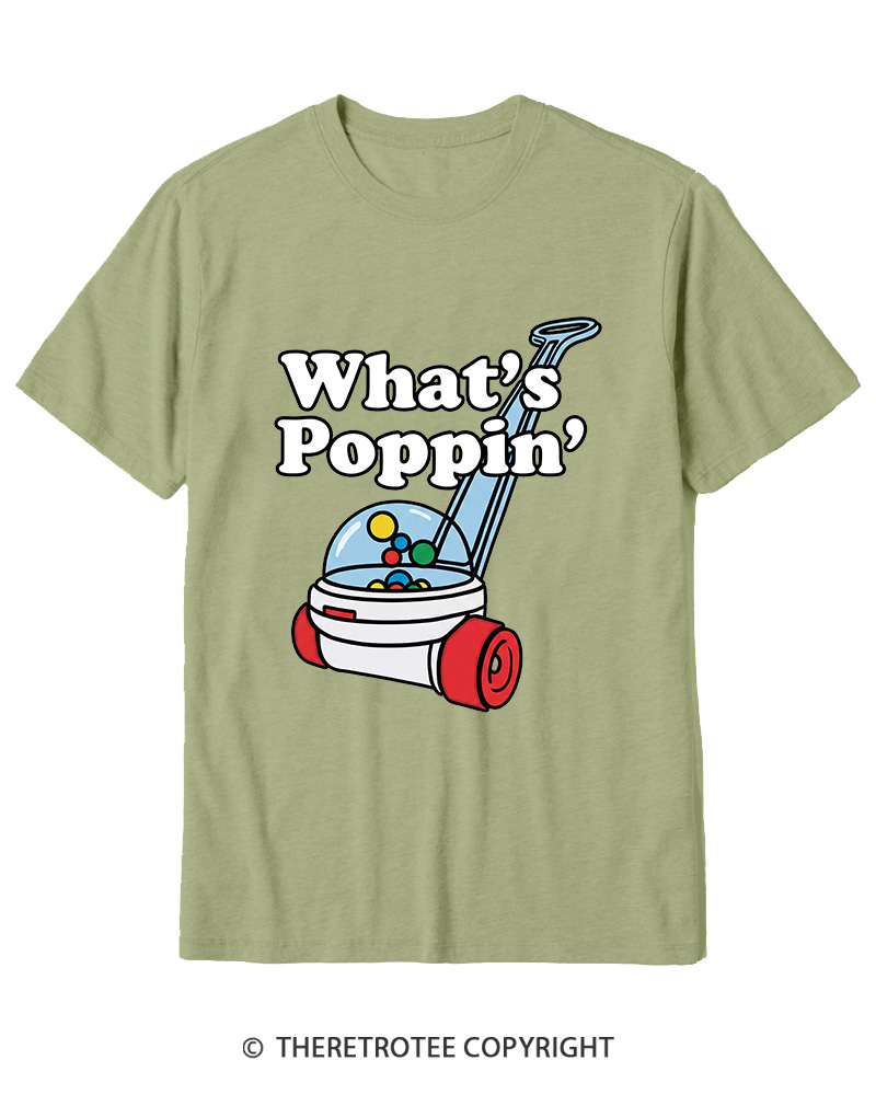 TheRetroTee What's Poppin' 1990s Cotton T-Shirt