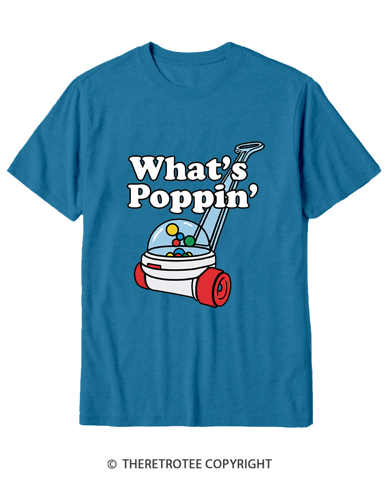 TheRetroTee What's Poppin' 1990s Cotton T-Shirt