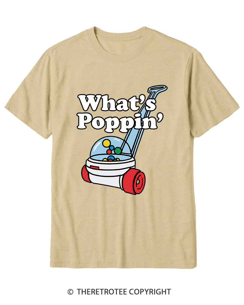 TheRetroTee What's Poppin' 1990s Cotton T-Shirt