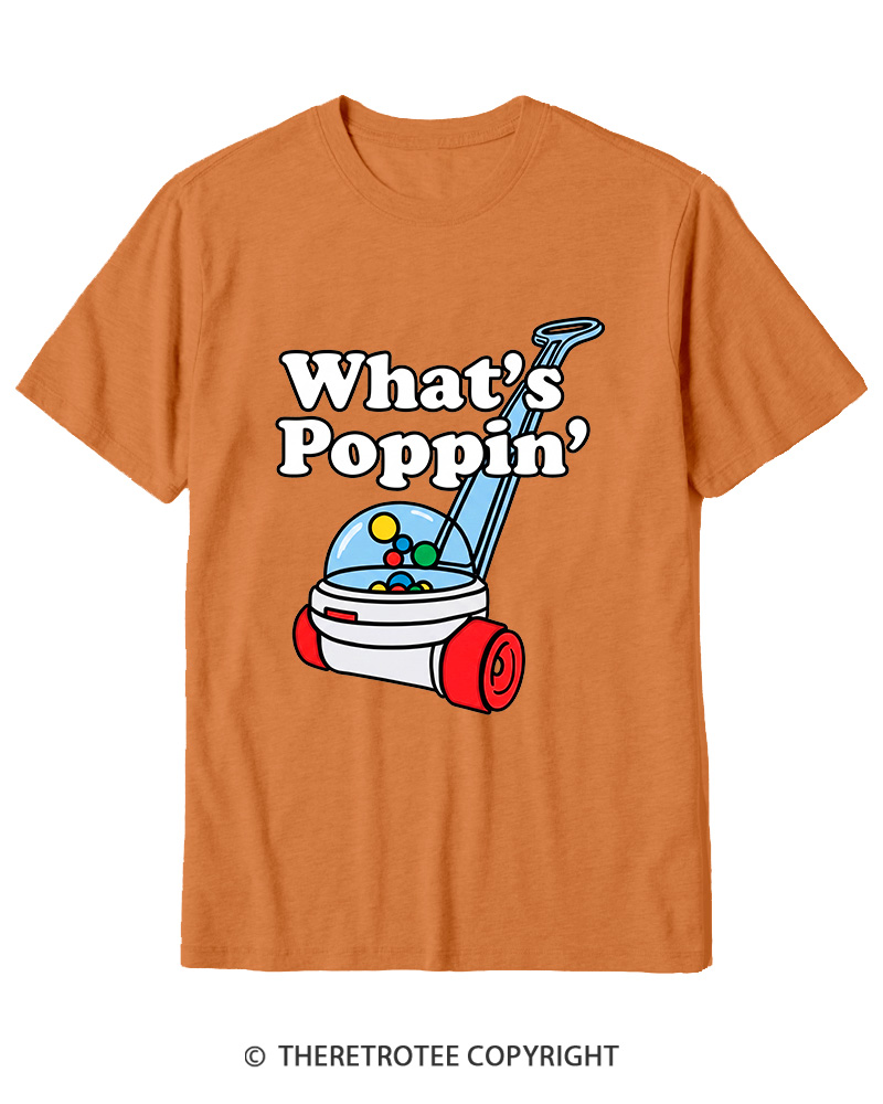 TheRetroTee What's Poppin' 1990s Cotton T-Shirt