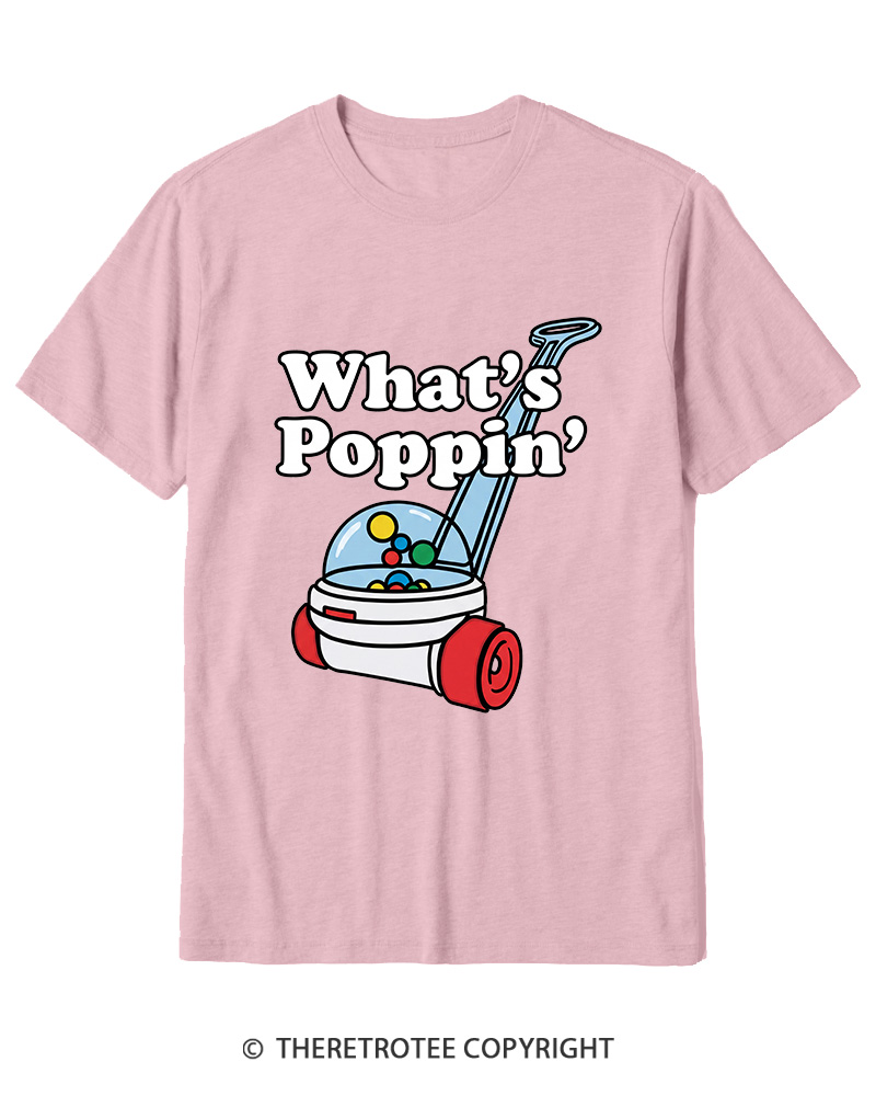TheRetroTee What's Poppin' 1990s Cotton T-Shirt