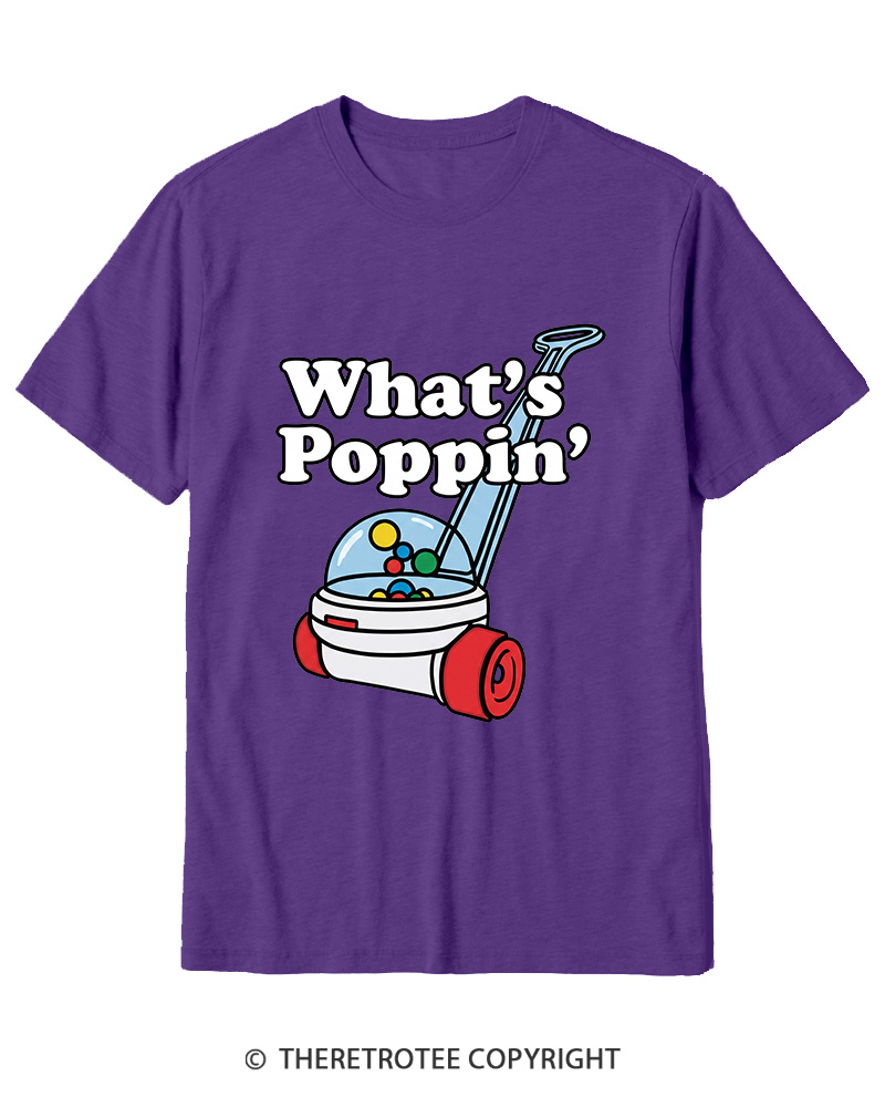TheRetroTee What's Poppin' 1990s Cotton T-Shirt