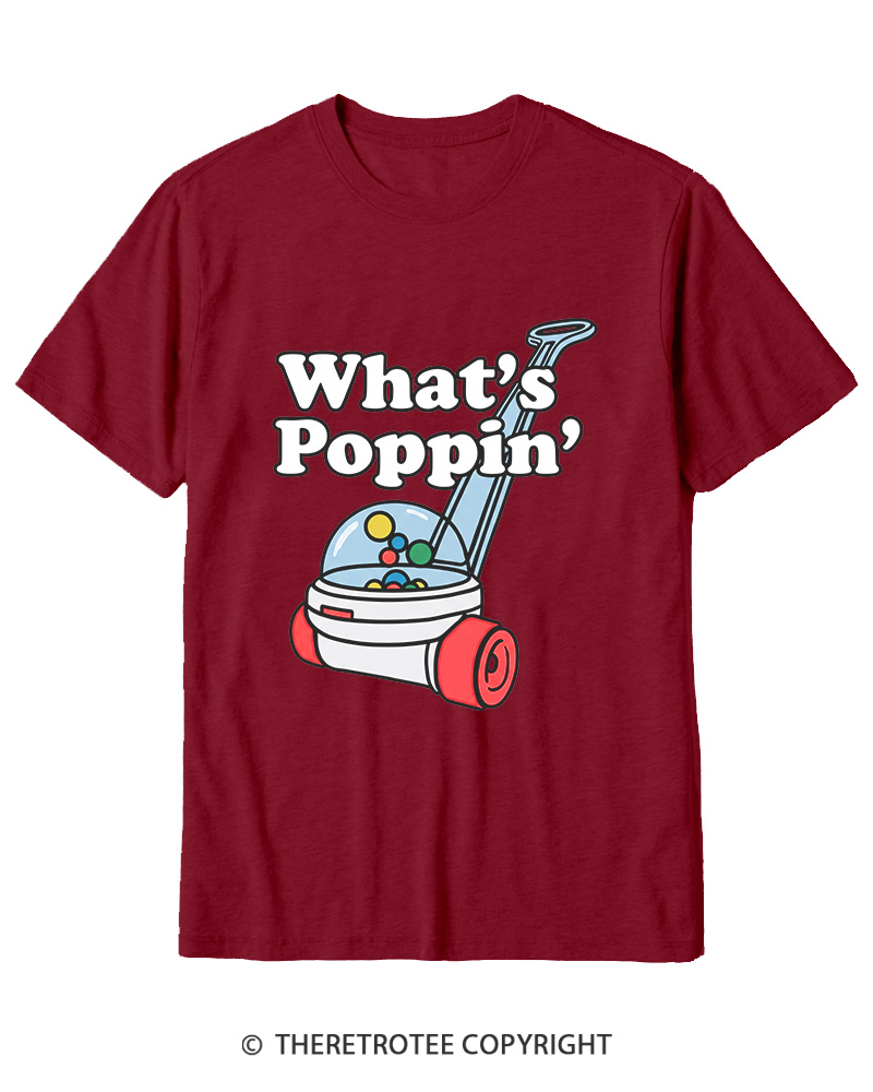 TheRetroTee What's Poppin' 1990s Cotton T-Shirt
